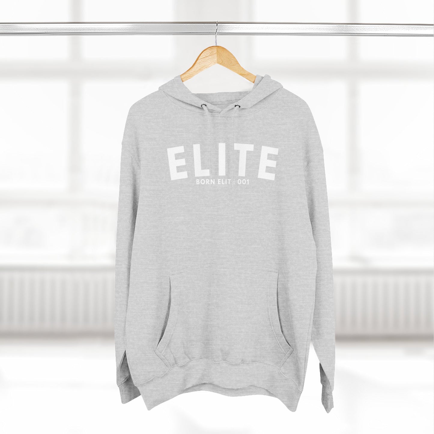 Three-Panel Fleece Hoodie