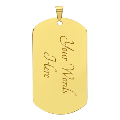 My Son| Here For You - Military Dog Tag Chain