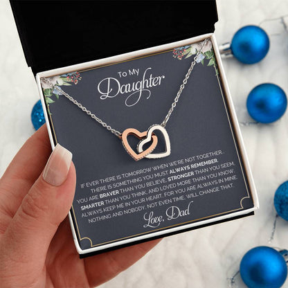 My Daughter| Always Remember - Interlocking Hearts